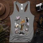Fairy Cat Tank Top, Cat Lover Racerback Tank, Fairycore Tank Top, Cottagecore Cat Shirt, Whimsical Cat Gift, Fantasy Tank, Cute Summer Top