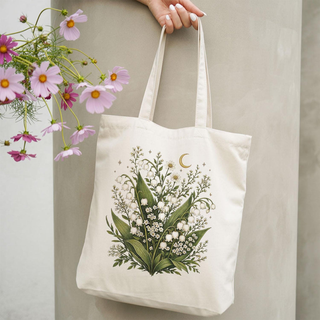 Lily of the Valley Cotton Tote Bag - Charmed and Wyld