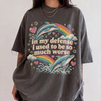 In My Defense Comfort Colors T-Shirt - T-Shirt