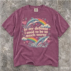 In My Defense Comfort Colors T-Shirt - Berry / S - T-Shirt