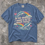 In My Defense Comfort Colors T-Shirt - Blue Jean / S - T-Shirt