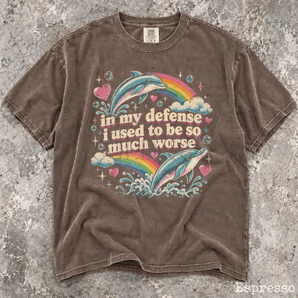 In My Defense Comfort Colors T-Shirt - Espresso / S - T-Shirt