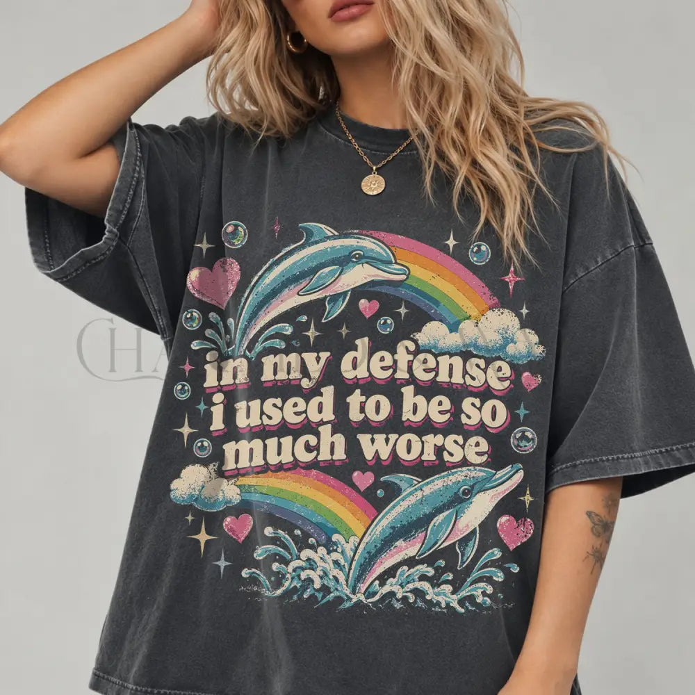 In My Defense Comfort Colors T-Shirt - Pepper / S - T-Shirt