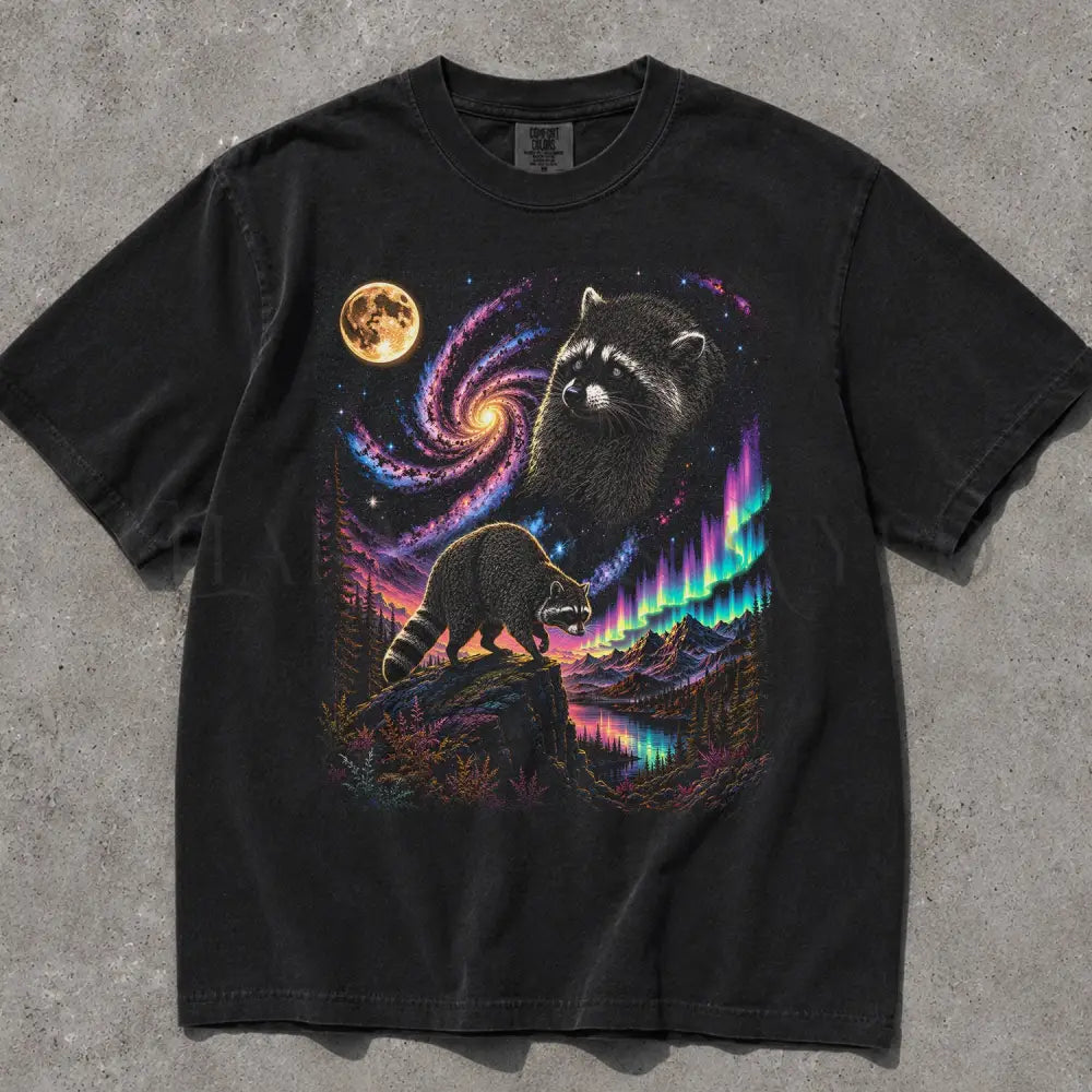 Jimothy Raccoon Comfort Colors T-Shirt - Black / S - T-Shirt