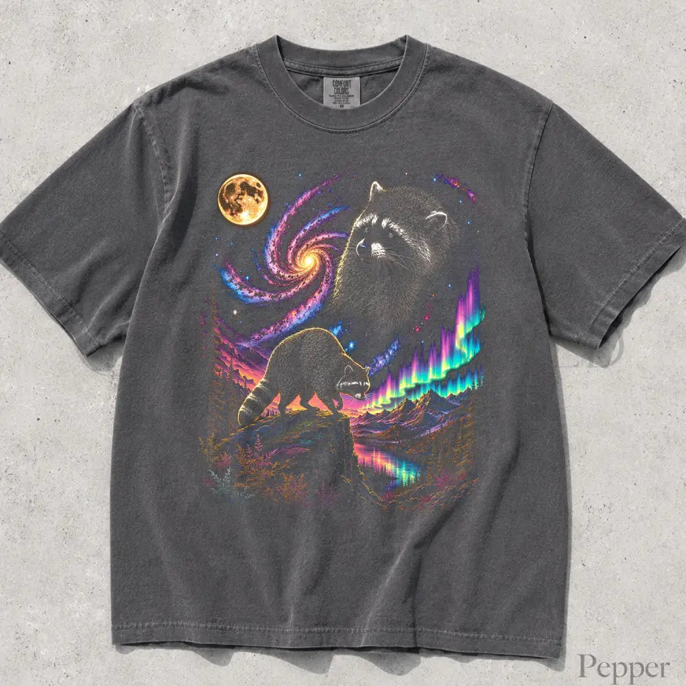 Jimothy Raccoon Comfort Colors T-Shirt - Pepper / S - T-Shirt