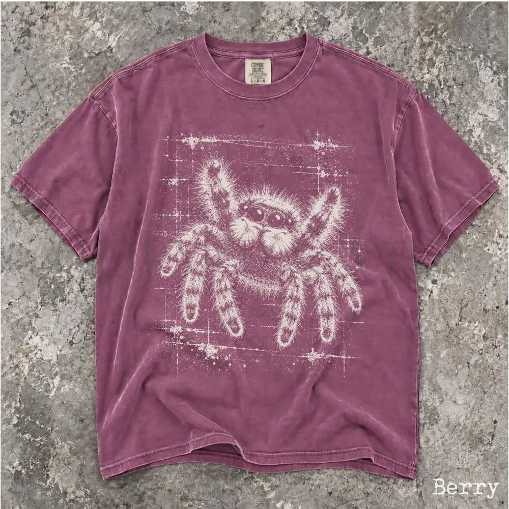 Jumping Spider Comfort Colors T-Shirt - Berry / S - T-Shirt
