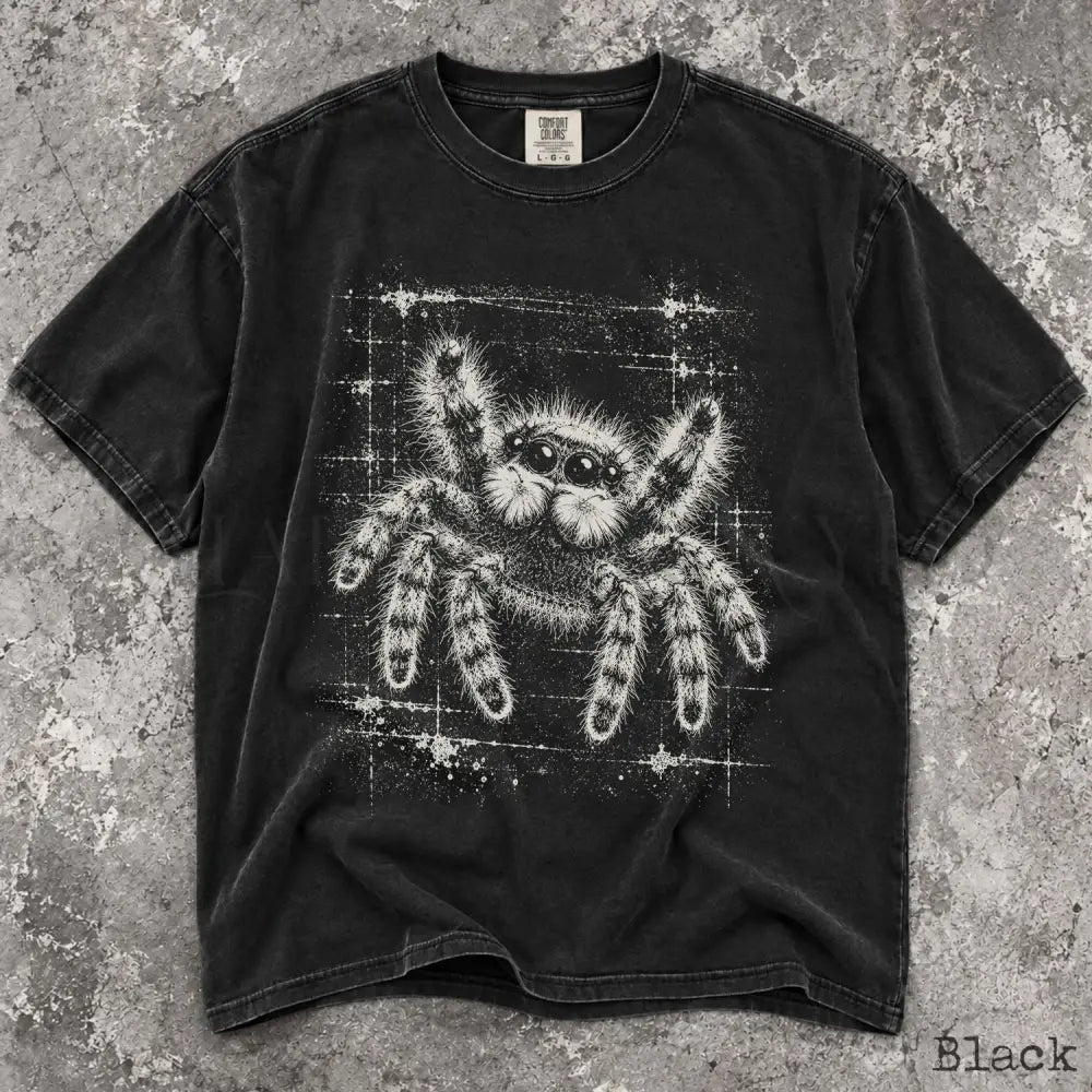 Jumping Spider Comfort Colors T-Shirt - Black / S - T-Shirt