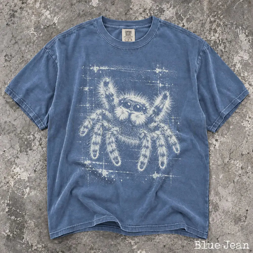 Jumping Spider Comfort Colors T-Shirt - Blue Jean / S - T-Shirt