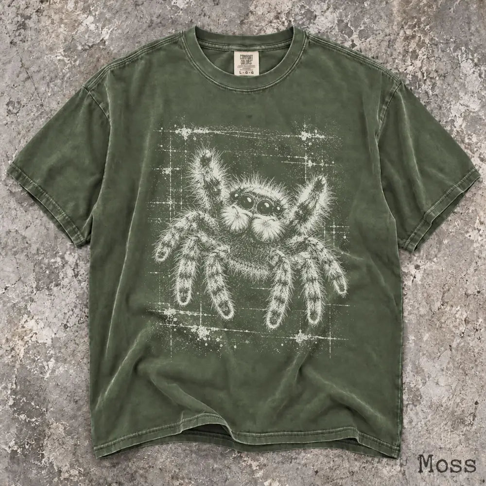Jumping Spider Comfort Colors T-Shirt - Moss / S - T-Shirt