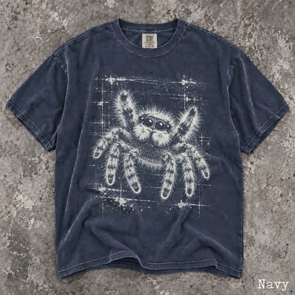 Jumping Spider Comfort Colors T-Shirt - Navy / S - T-Shirt