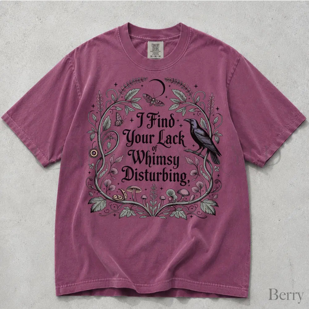 Lack of Whimsy Comfort Colors T-Shirt - Berry / S - T-Shirt