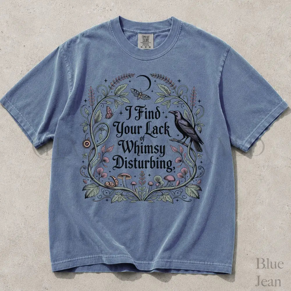Lack of Whimsy Comfort Colors T-Shirt - Blue Jean / S - T-Shirt