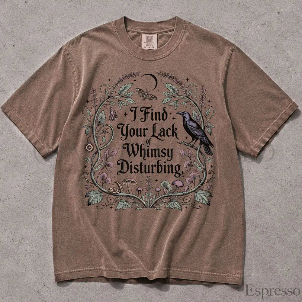 Lack of Whimsy Comfort Colors T-Shirt - Espresso / S - T-Shirt