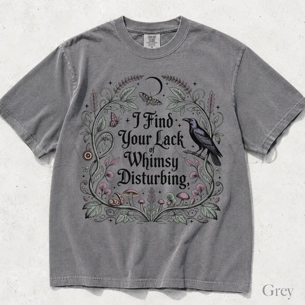 Lack of Whimsy Comfort Colors T-Shirt - Grey / S - T-Shirt