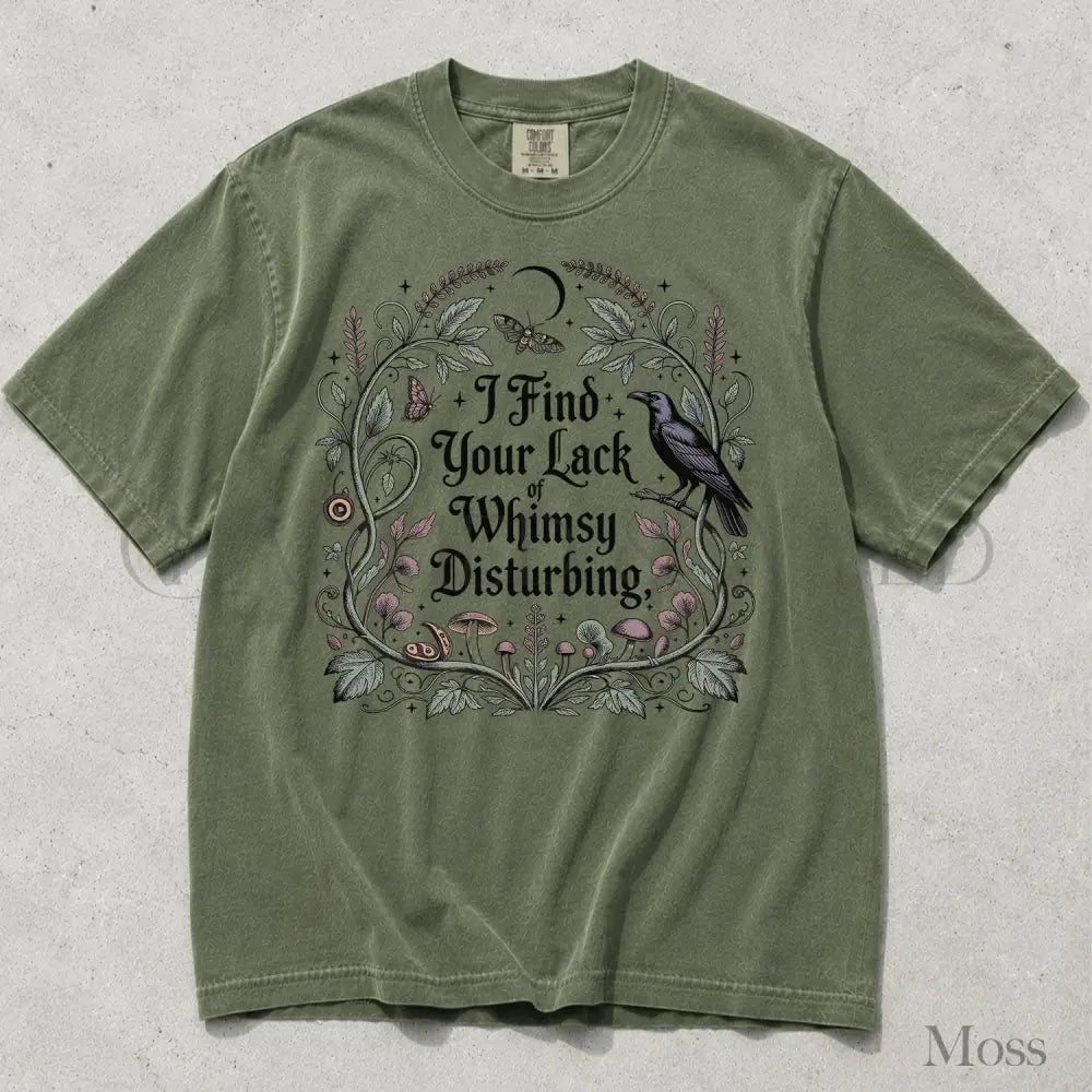 Lack of Whimsy Comfort Colors T-Shirt - Moss / S - T-Shirt