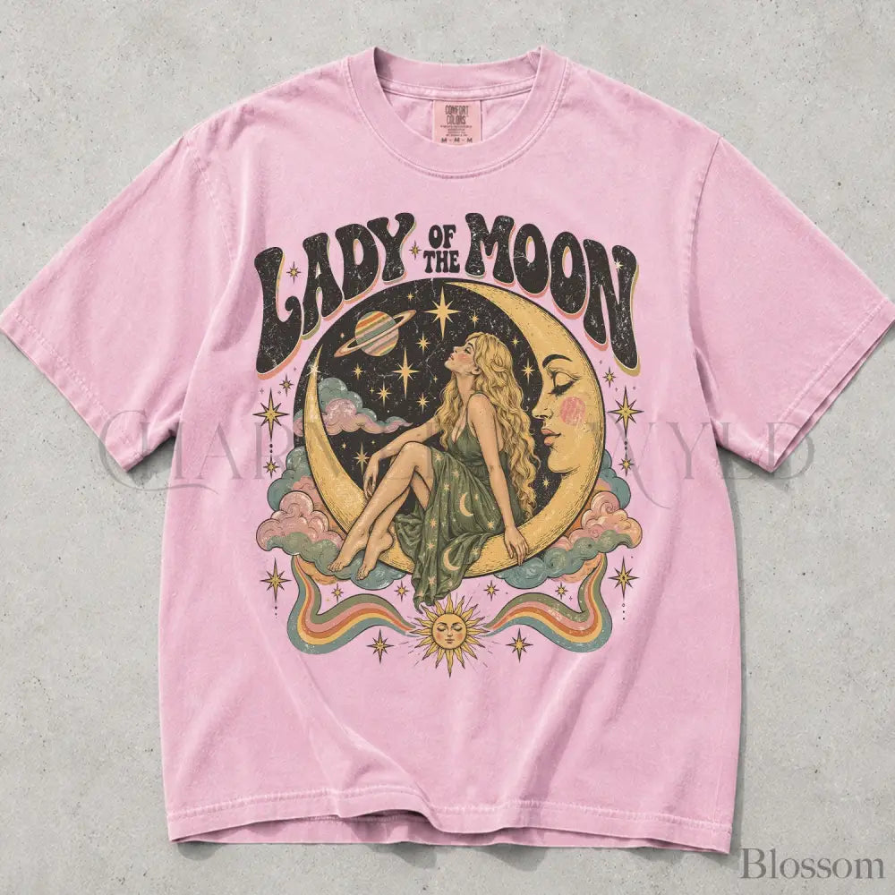 Lady of the Moon Comfort Colors T-Shirt - Blossom / S - T-Shirt