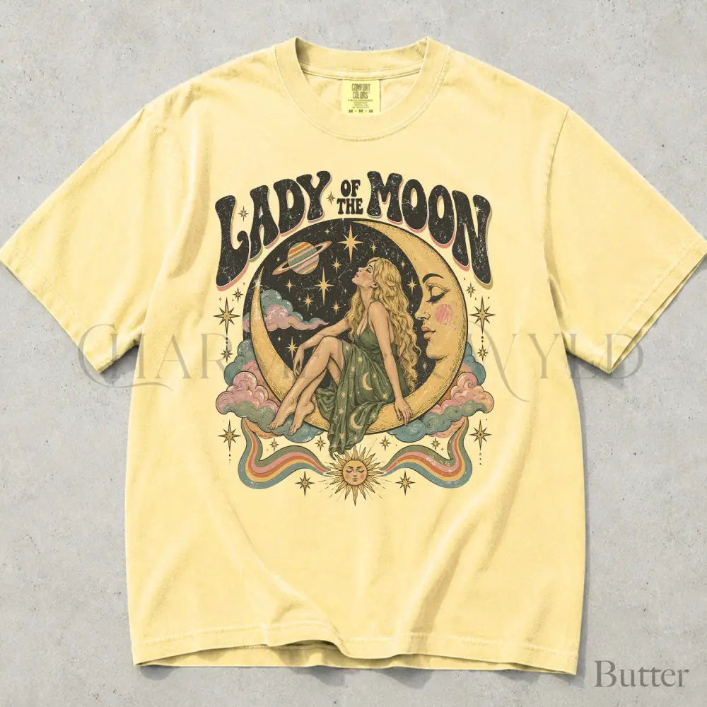 Lady of the Moon Comfort Colors T-Shirt - Butter / S - T-Shirt