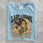 Lady of the Moon Comfort Colors T-Shirt - Chambray / S - T-Shirt