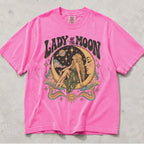 Lady of the Moon Comfort Colors T-Shirt - Neon Pink / S - T-Shirt