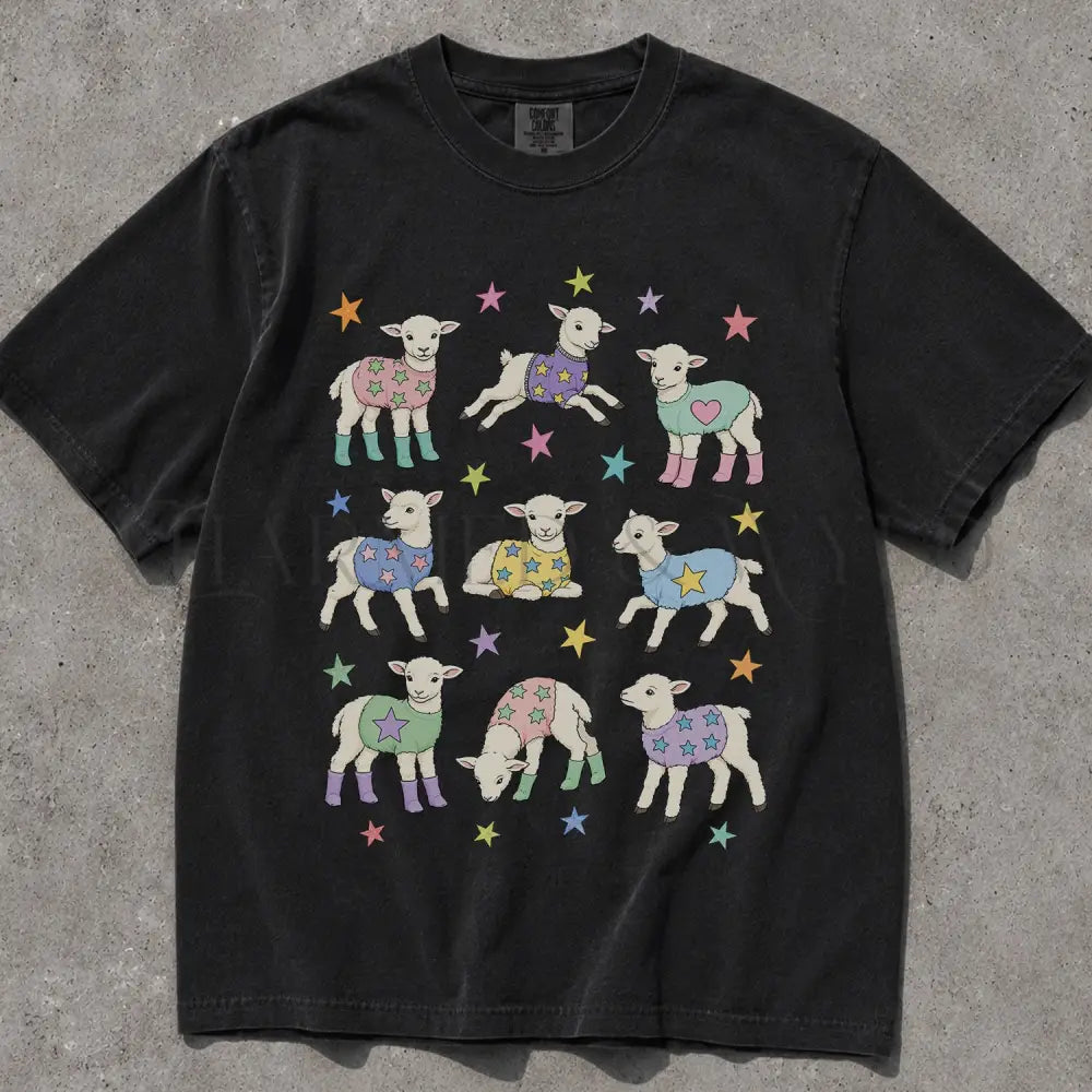 Lambs in Sweaters Comfort Colors T-Shirt - Black / S - T-Shirt