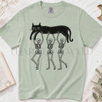 Lazy Bones Black Cat T-Shirt - Bay / S - T-Shirt