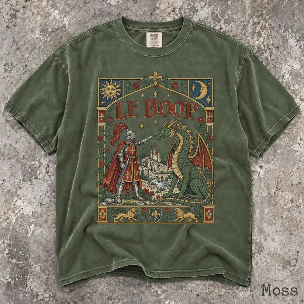 Le Boop Comfort Colors T-Shirt - Moss / S - T-Shirt