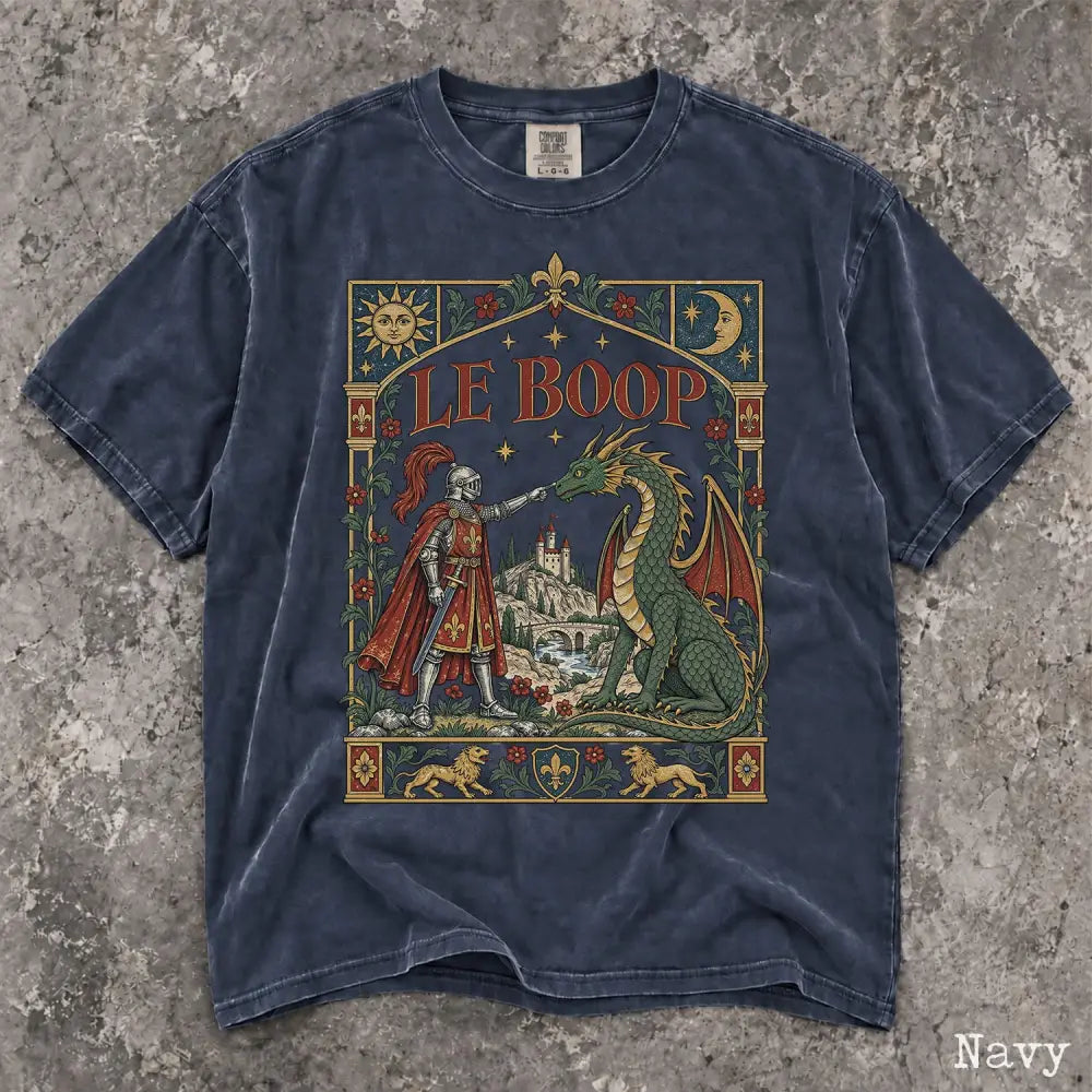 Le Boop Comfort Colors T-Shirt - Navy / S - T-Shirt