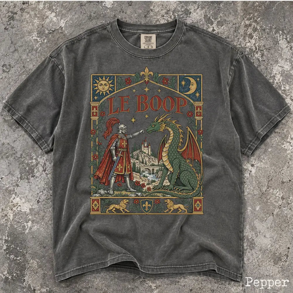 Le Boop Comfort Colors T-Shirt - Pepper / S - T-Shirt