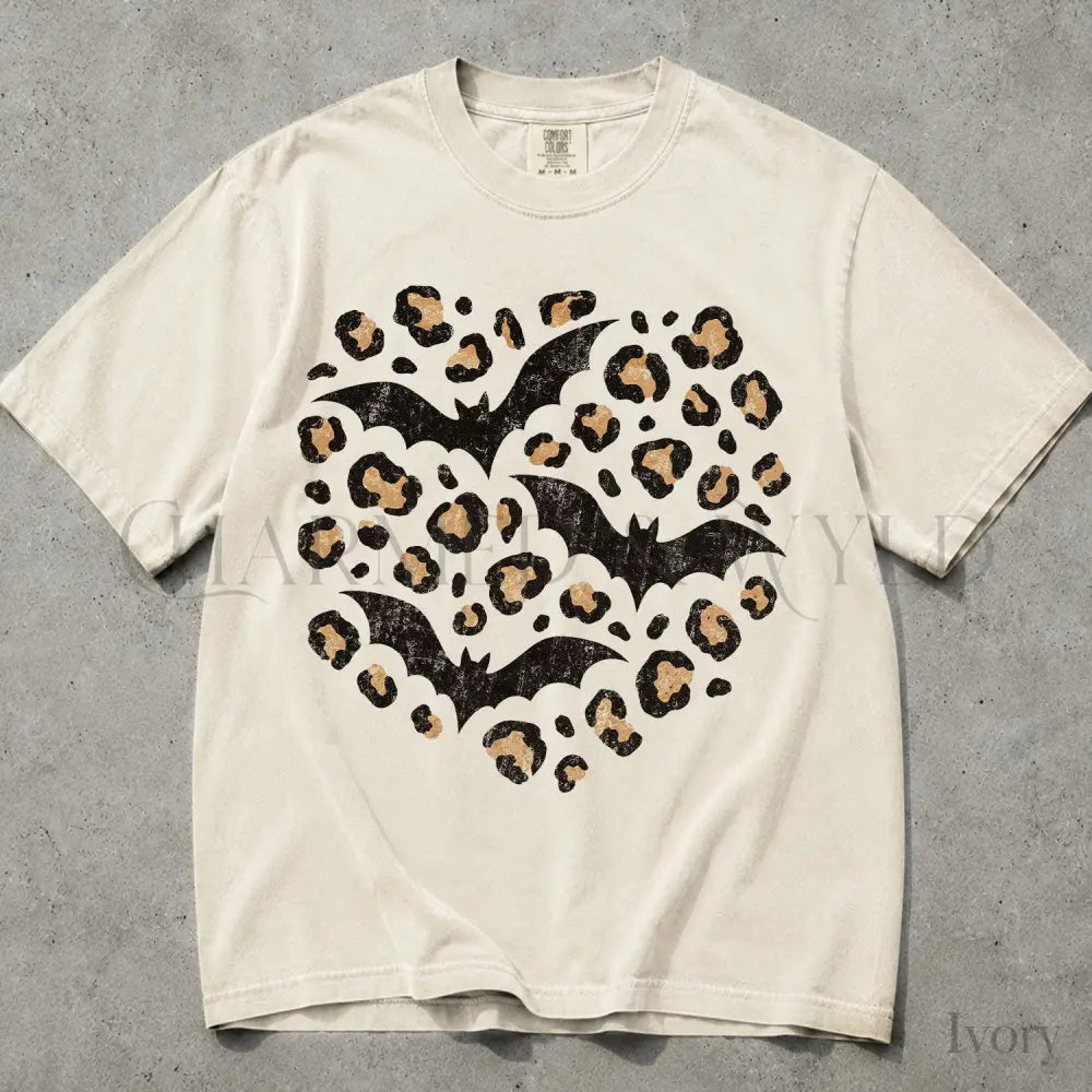 Leopard Bat Comfort Colors T-Shirt - T-Shirt