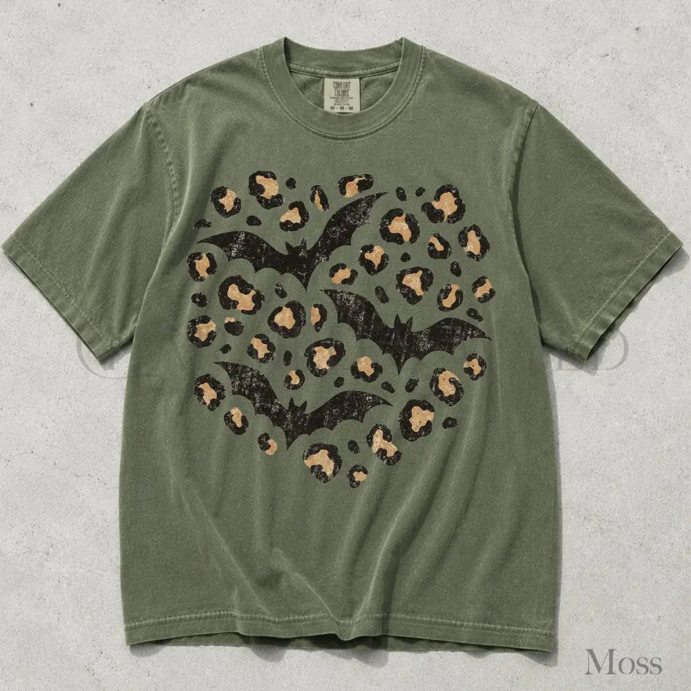 Leopard Bat Comfort Colors T-Shirt - T-Shirt