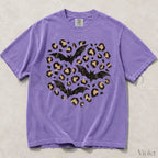 Leopard Bat Comfort Colors T-Shirt - Violet / S - T-Shirt