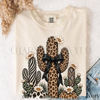 Leopard Cactus Comfort Colors T-Shirt - T-Shirt