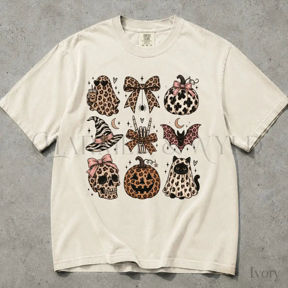 Leopard Halloween Comfort Colors T-Shirt - T-Shirt