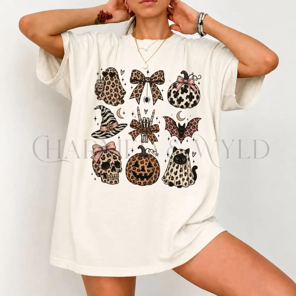 Leopard Halloween Comfort Colors T-Shirt - T-Shirt