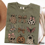 Leopard Halloween Comfort Colors T-Shirt - Moss / S - T-Shirt