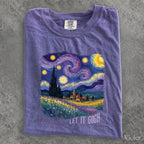 Let It Gogh Starry Night Comfort Colors T-Shirt - T-Shirt