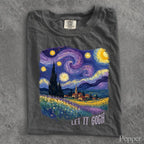Let It Gogh Starry Night Comfort Colors T-Shirt - T-Shirt