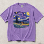 Let It Gogh Starry Night Comfort Colors T-Shirt - Violet / S - T-Shirt