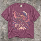 Lets Go Girls Dragon Comfort Colors Shirt - Berry / S - T-Shirt
