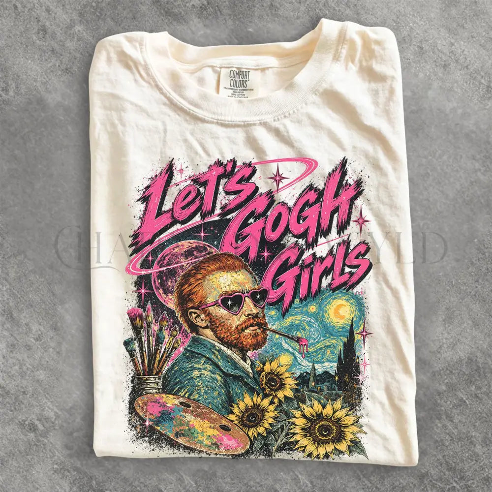 Lets Gogh Girls Comfort Colors T-Shirt - T-Shirt