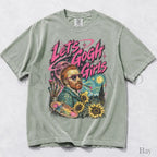 Lets Gogh Girls Comfort Colors T-Shirt - Bay / S - T-Shirt