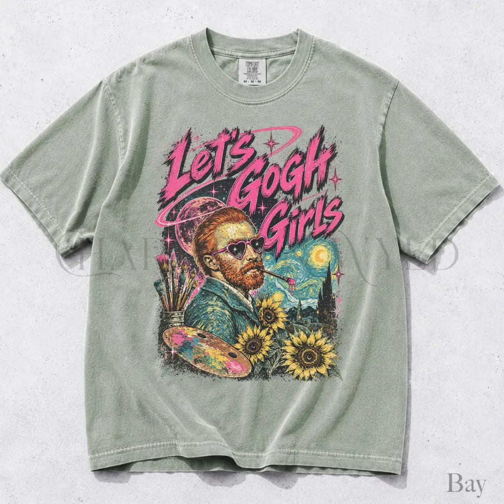Lets Gogh Girls Comfort Colors T-Shirt - Bay / S - T-Shirt