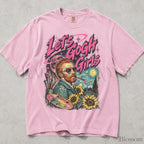 Lets Gogh Girls Comfort Colors T-Shirt - Blossom / S - T-Shirt
