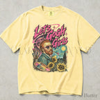 Lets Gogh Girls Comfort Colors T-Shirt - Butter / S - T-Shirt