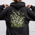 Lily of the Valley Hooded Sweatshirt - Black / S - Hoodie