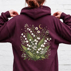 Lily of the Valley Hooded Sweatshirt - Maroon / S - Hoodie