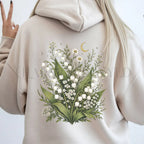 Lily of the Valley Hooded Sweatshirt - Sand / S - Hoodie