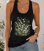 Lily Of The Valley Racerback Tank Top - Charmed and Wyld