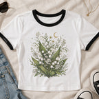 Lily of the Valley Floral Ringer T-Shirt