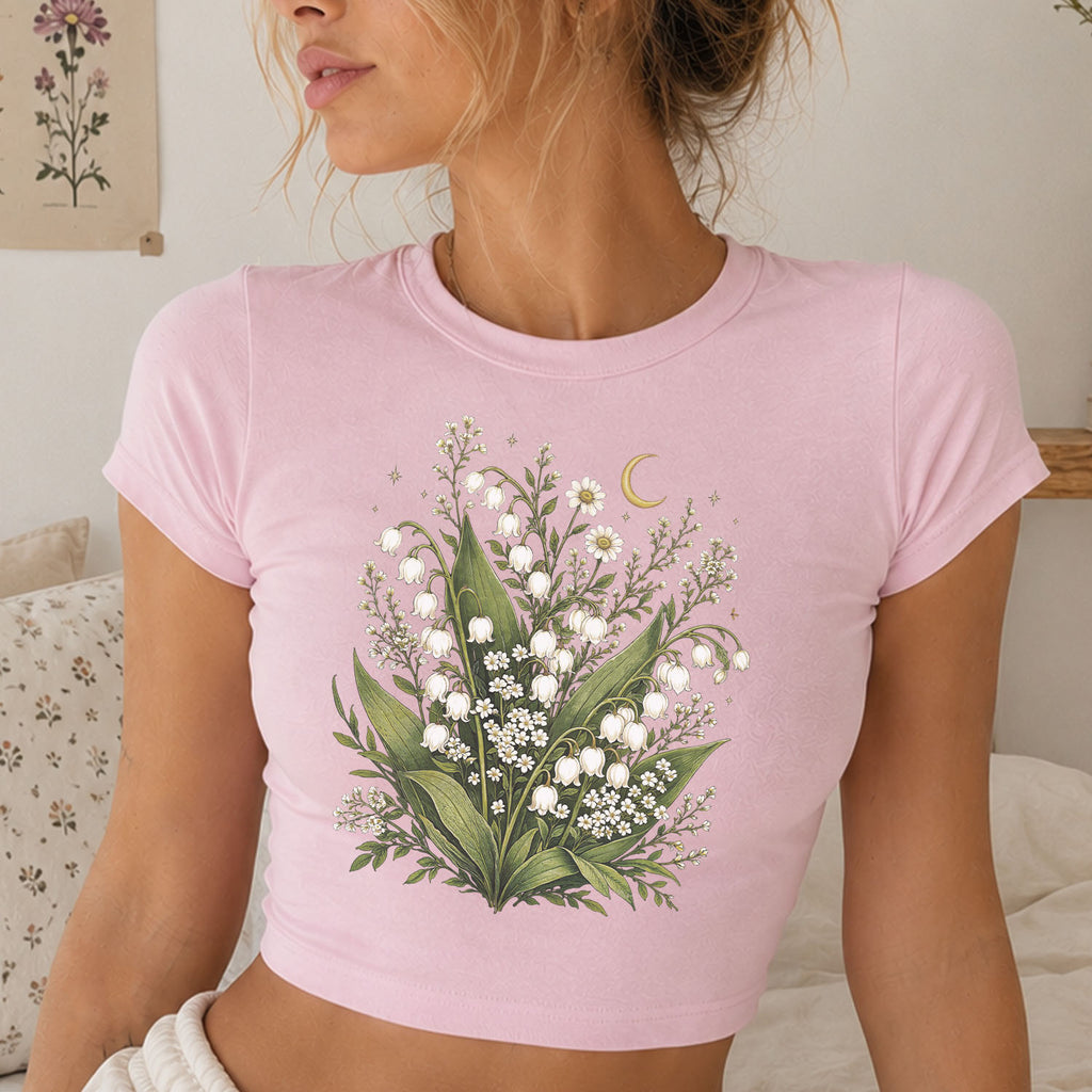 Lily of the Valley Cropped T-Shirt